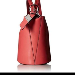 Calvin Klein Karsyten Leather Hobo Backpack